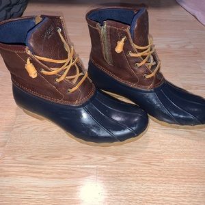 Sperry duck boots- navy blue